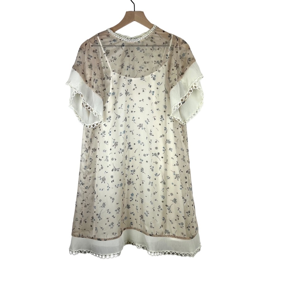 Stevie May Babydoll Dress Womens S 90s Floral Grunge Retro Cottagecore Chiffon